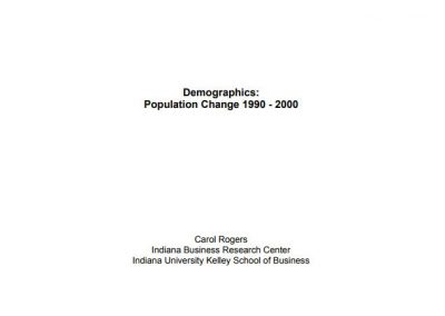 Demographics: Population Change 1990 – 2000