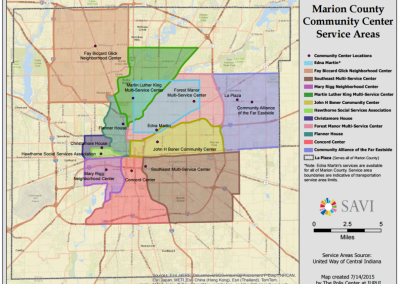 Community Center Service Areas