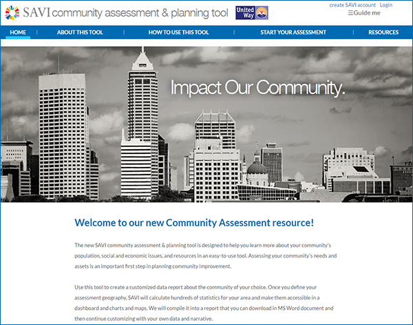 SAVI Community Assessment and Planning Tool