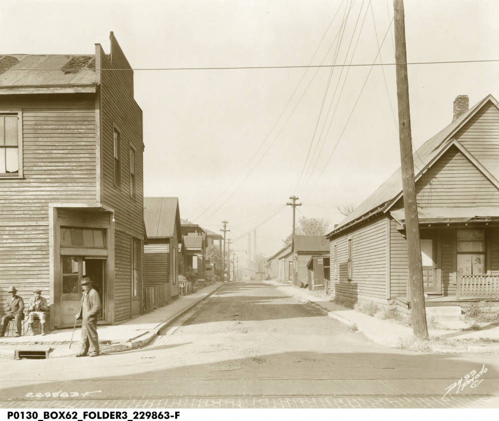 Colton Street Looking West from Blake Street