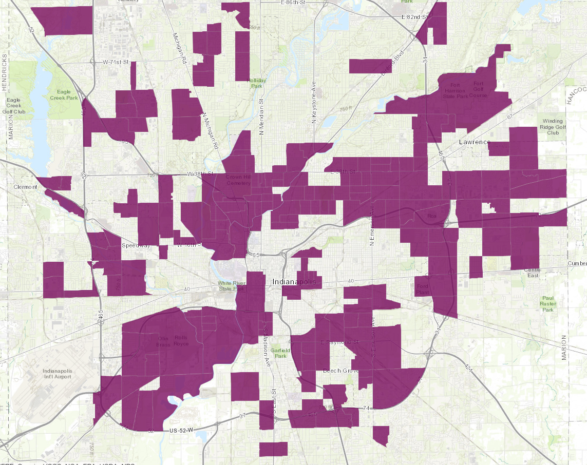 Food Deserts in Indianapolis