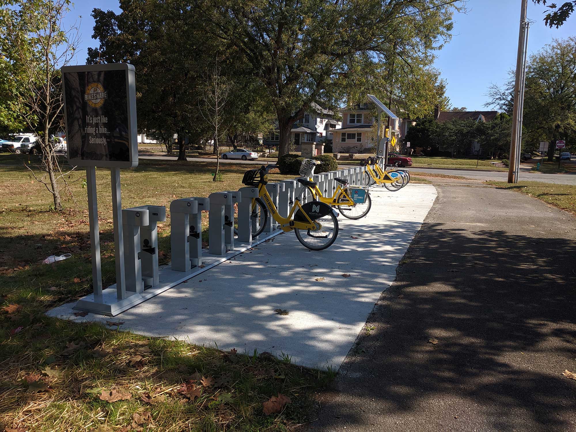 Pacers Bikeshare Riverside Station