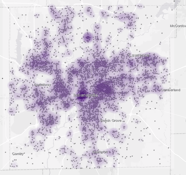 Map of police use of force incidents since 2015