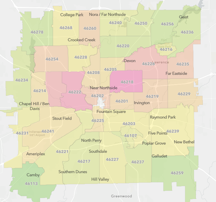 Zip Code Map Indianapolis Get Latest Map Update