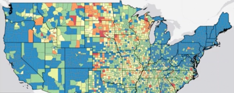 Animated Map of New U.S. COVID-19 Cases Over Time