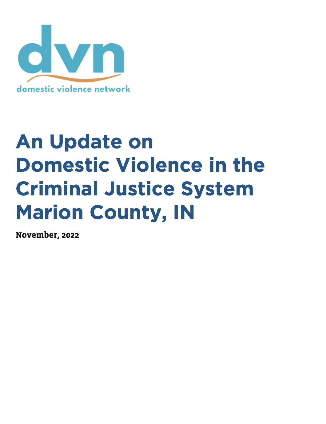 Domestic Violence in Marion County Criminal Justice System – 2022